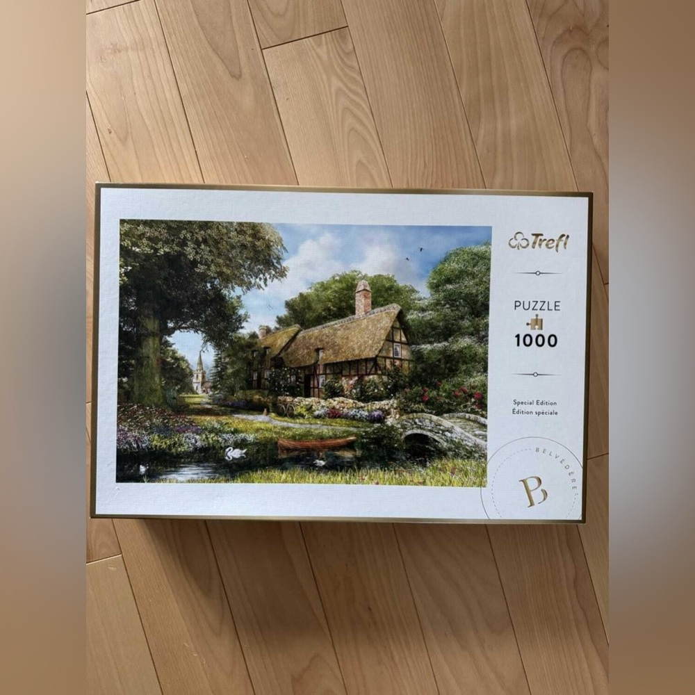 1000 Piece Puzzle - Scenic Country Summer House/Cottage Landscape